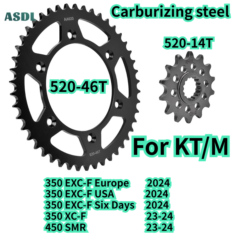 Motorcycle Gear Usa - สเตอร์หน้า-หลังมอเตอร์ไซค์ 520 ขนาด 46 ฟัน 14