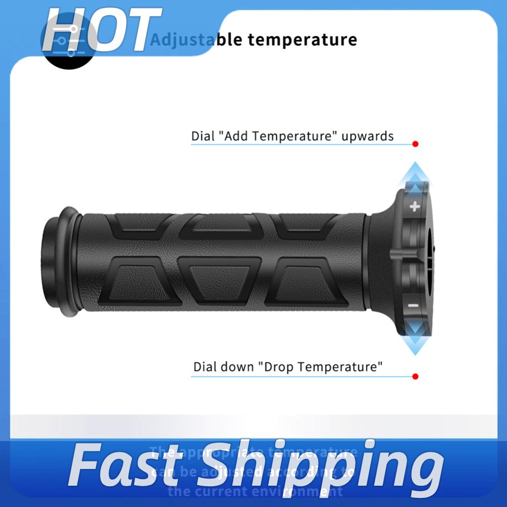 Handlebar Grip Heated - มือจับมอเตอร์ไซค์แบบไฟฟ้ากันน้ำขนาด 22 มม. พร้อมระบบทำความร้อน 3 ระดับ
