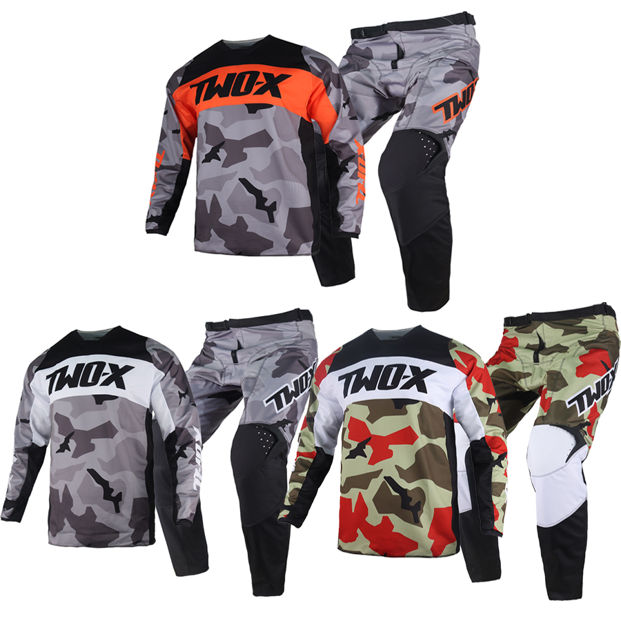 Motorcycle Gear Bundle - ชุดเสื้อเจอร์ซีย์และกางเกงมอเตอร์ครอส Two-X สำหรับรถวิบาก แข่งรถ MX ออฟโรด