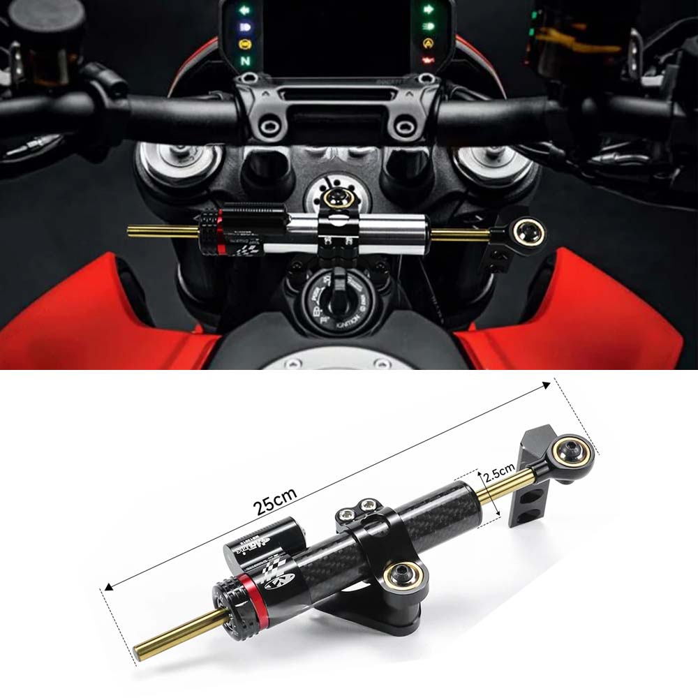 Motorcycle Gear Airbag - พวงมาลัยรถจักรยานยนต์ Damper Bracket Stabilizer ชุดติดตั้งอลูมิเนียมสําหรับ Ducati