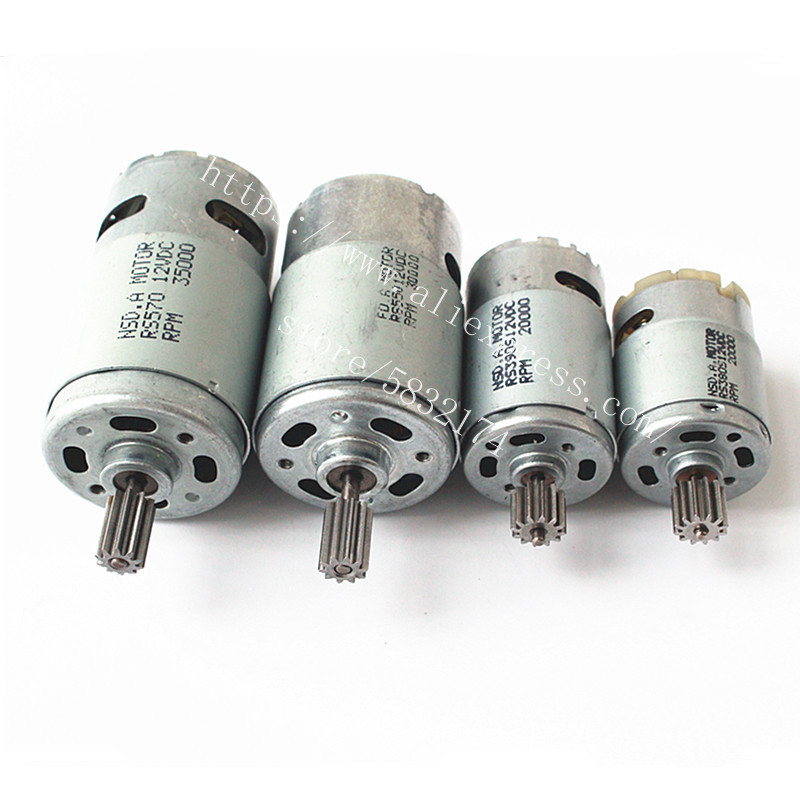 Quality Motorcycle Gear - RS570/390/550/380 เด็กไฟฟ้ารถของเล่นรถจักรยานยนต์ 12V 6V มอเตอร์มอเตอร์กล่องเกียร์อุปกรณ์เสริมคุณภาพสูงความเร็ว