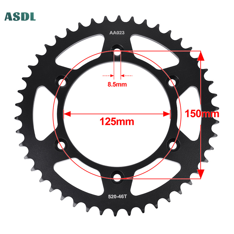 สเตอร์หน้า-หลังมอเตอร์ไซค์ 520 - Motorcycle Gear Usa บทวิจารณ์และราคา