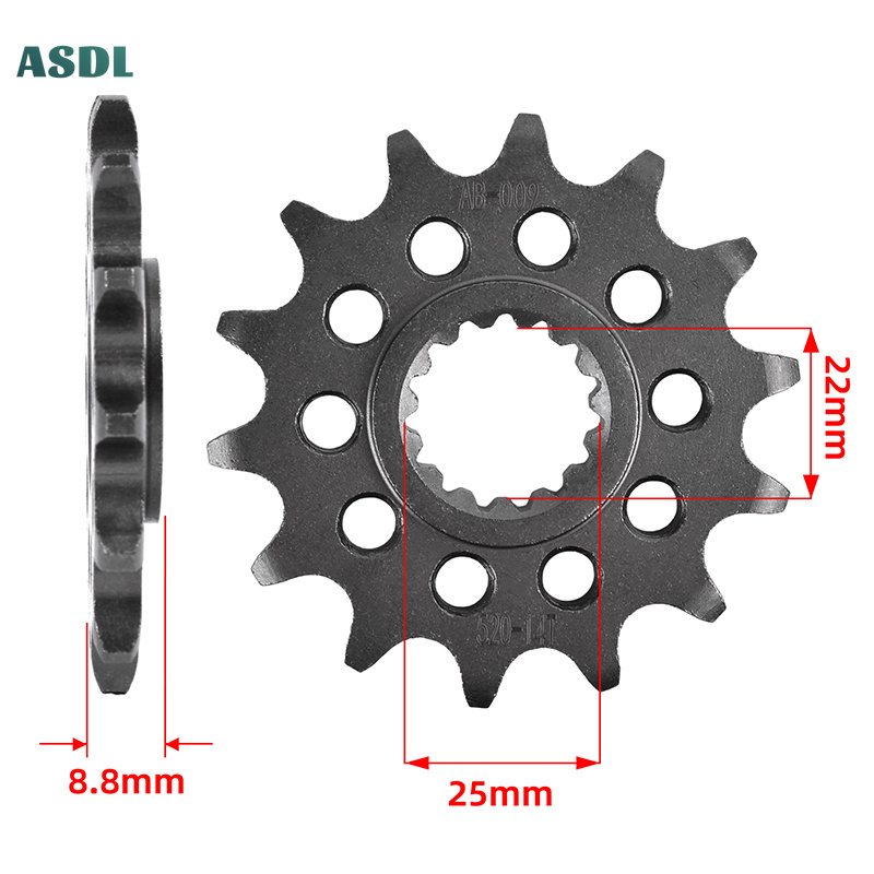 สเตอร์หน้า-หลังมอเตอร์ไซค์ 520 - Motorcycle Gear Usa บทวิจารณ์และราคา