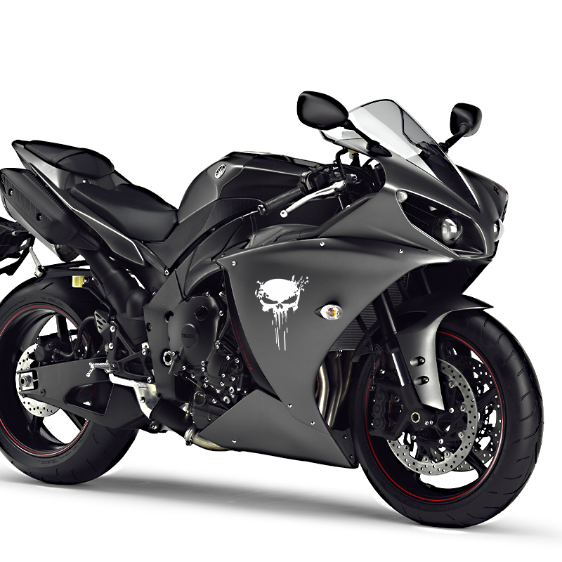 รูปลอกสติ๊กเกอร์ลายหัวกะโหลก s - Motorcycle Gear Outfit บทวิจารณ์และราคา