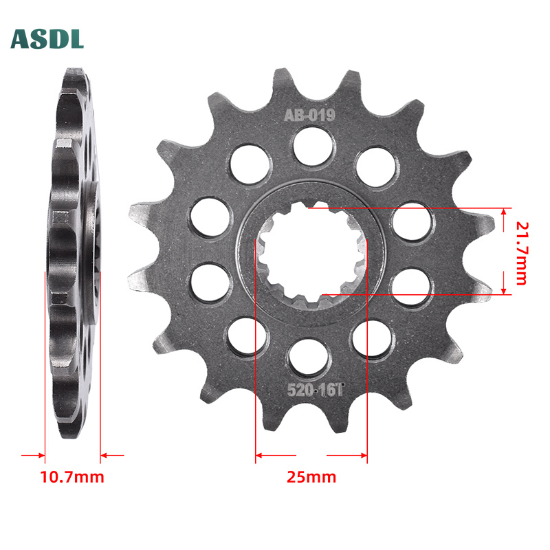 เฟืองหน้ามอเตอร์ไซค์ 520 โซ่ 1 - Motorcycle Gear Usa บทวิจารณ์และราคา